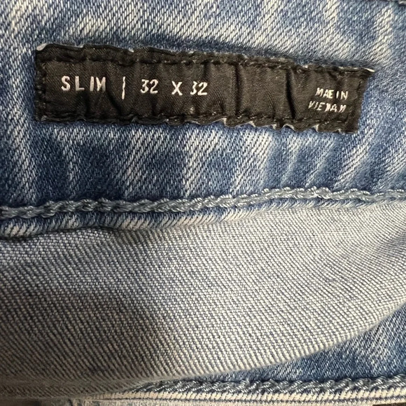 PacSun Men's Light Blue Straight Jeans - Picture 4 of 8